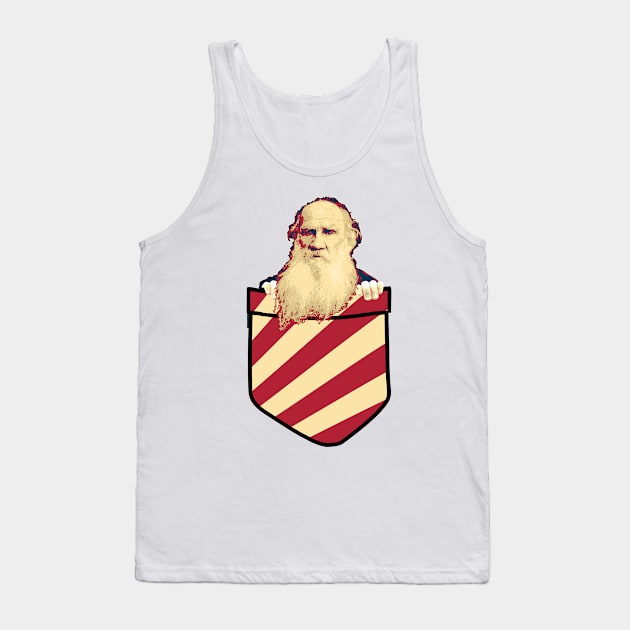 Leo Tolstoy In My Pocket Tank Top by Nerd_art